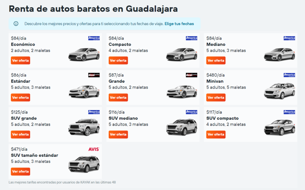 Razones para No Usar KAYAK al Rentar un Auto