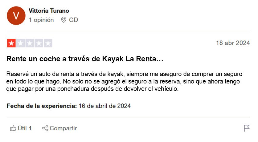 Comentarios de Clientes de KAYAK